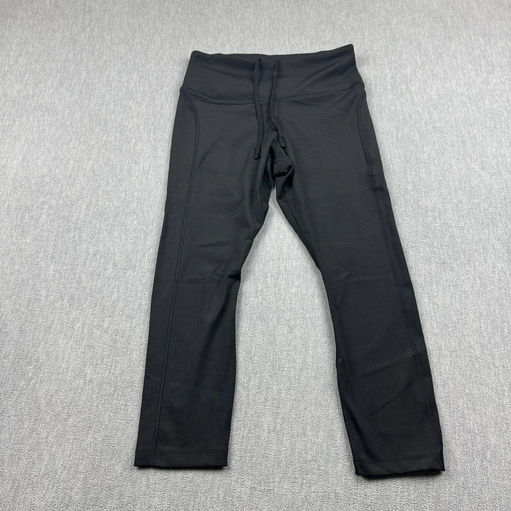 Nike Leggings Womens Small Black Dri Fit Epic Fast Cropped‎ Capri Training Yoga
